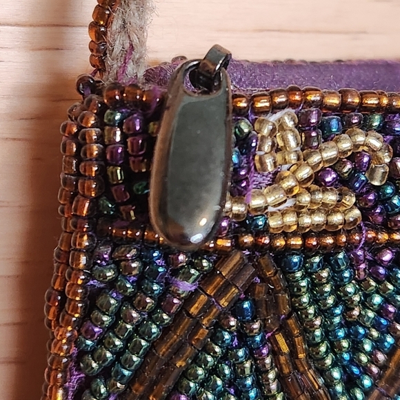 LADY JADE DESIGNS BEADED VINTAGE BAG PURSE COCKTAIL CROSSBODY - Picture 3 of 8